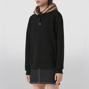 Burberry Oversized Check-Detail Hoodie
